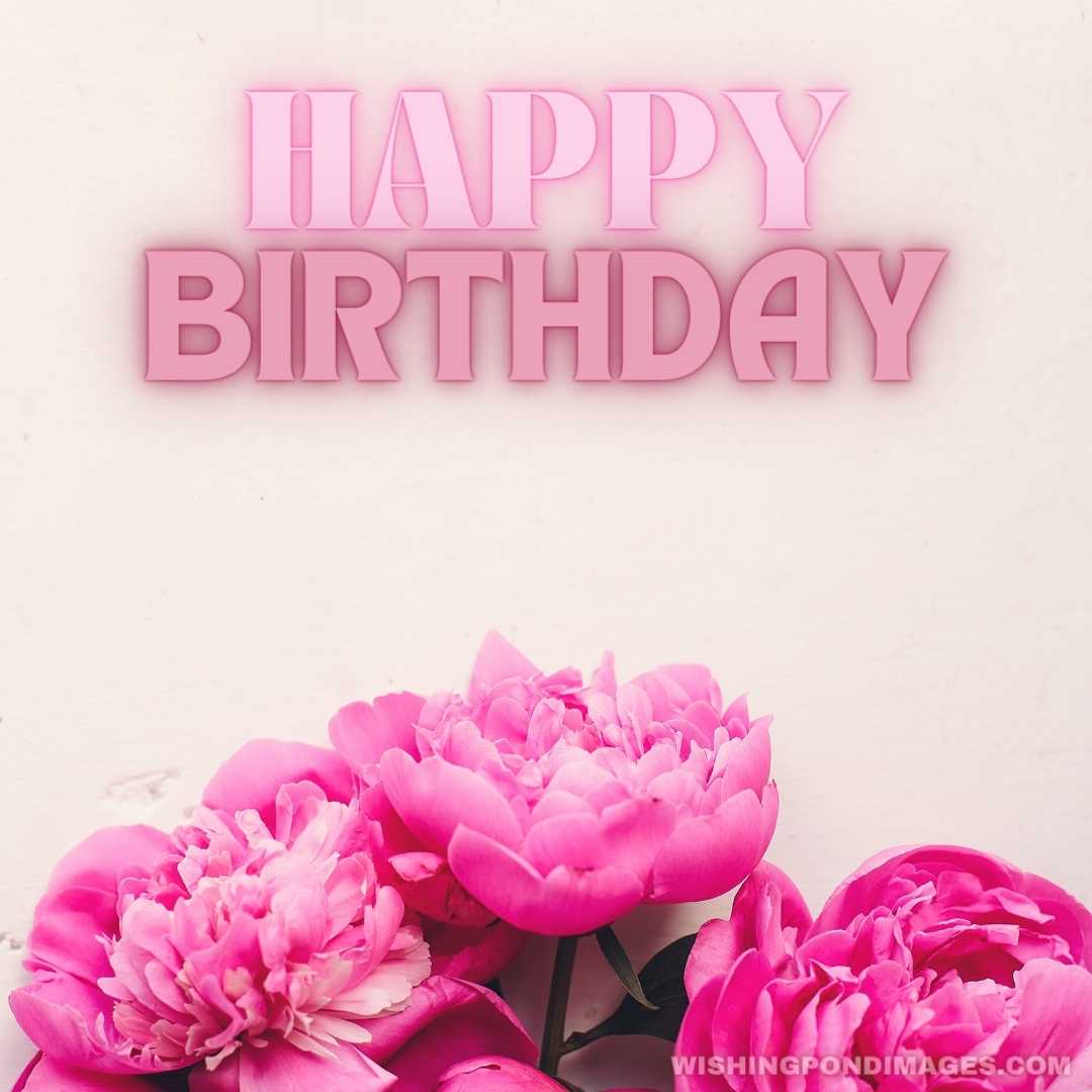 Beautiful peony flowers (2) - Happy Birthday Flower Images